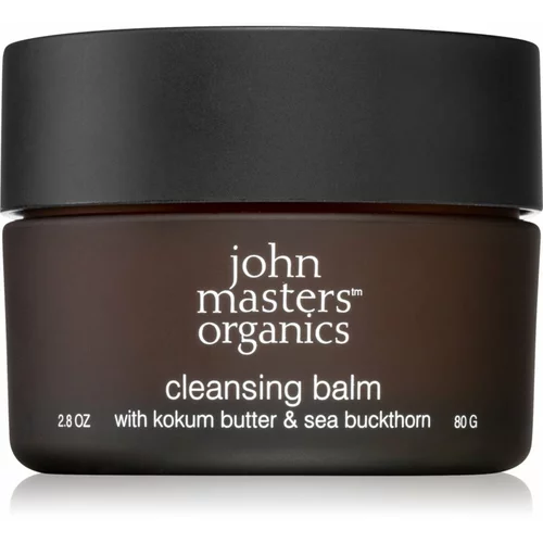 John Masters Organics Kokum Butter & Sea Buckthorn Cleansing Balm čistilni balzam za odstranjevanje ličil 80 g