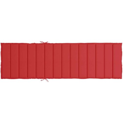 VidaXL Jastuk za ležaljku crveni 200 x 60 x 3 cm od tkanine Slike