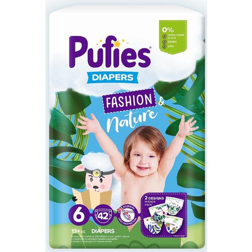 Pufies pelene Maxi pack Fashion&Nature Extra large 6 (13+kg) 42/1 Slike