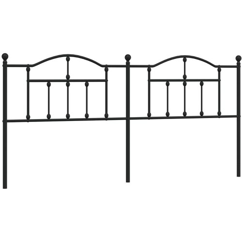 Maison Chic kovinsko posteljno vzglavje - vzglavna omarica - nočna omarica črno 200 cm, (21704585) Slike