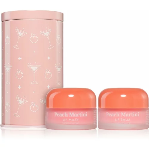Barry M Lip Care Duo darilni set Peach Martini(za ustnice) z vonjem