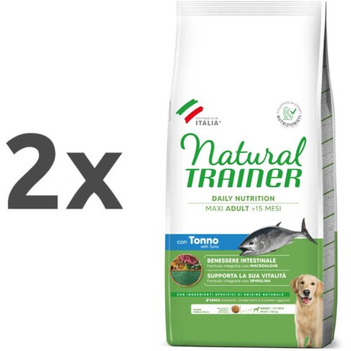 Natural trainer Daily Nutrition Adult Maxi - tuna 2 x 12 kg Cene