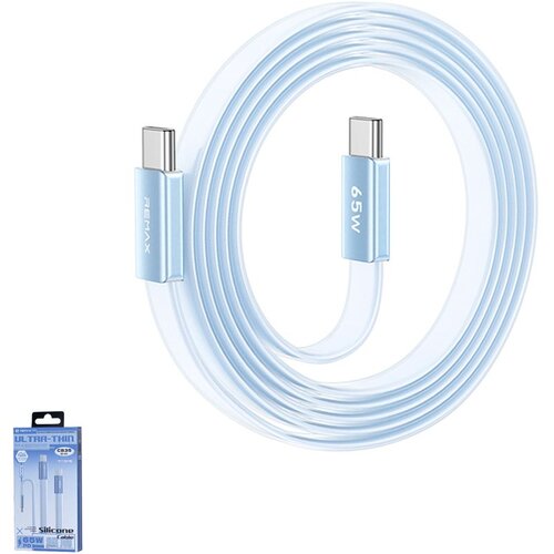 Remax Data kabl Ultimate Series CB35 65W Ultra-Thin Fast Charging Type C na Type C 1.2m plavi Slike