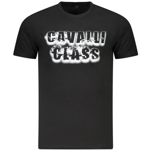 Cavalli Class Mu&amp;scaron;ka Majica Kratkih Rukava Crna Slike