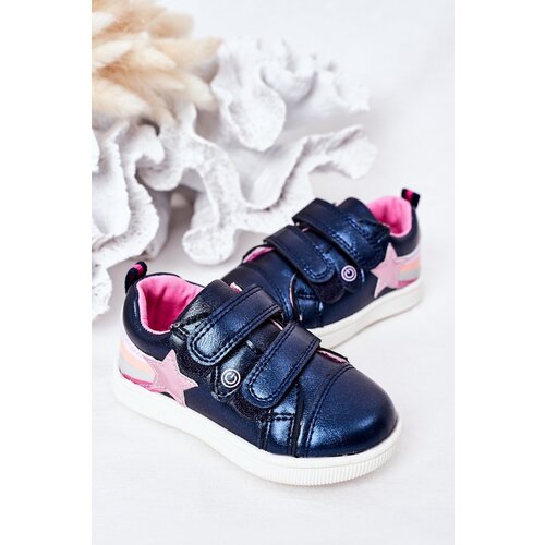 Lee Cooper - producent PE1 Children's Leather Sport Shoes With Rainbow Navy Blue Jasmine Cene