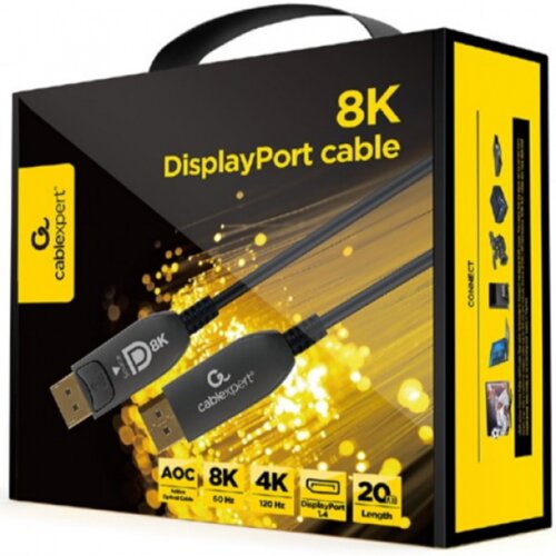 Gembird CC-DP8K-AOC-20M 8K DisplayPort kabel AOC Premium Series 20m črn Cene