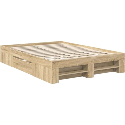  Okvir za krevet s uzglavljem Sonoma hrast 140 x 200 cm - sonoma hrast 140 x 200 cm Slike