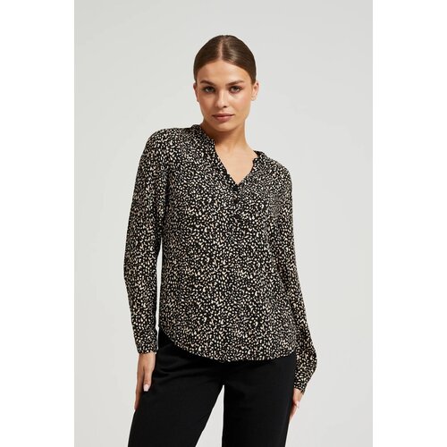 Moodo Women's blouse patterned - black Cene