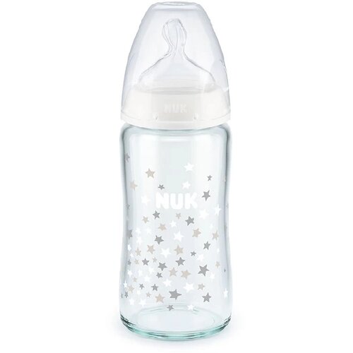 Nuk Staklena fla&amp;scaron;ica za bebe 745124, 0-6 meseci, 240ml, Providna Slike