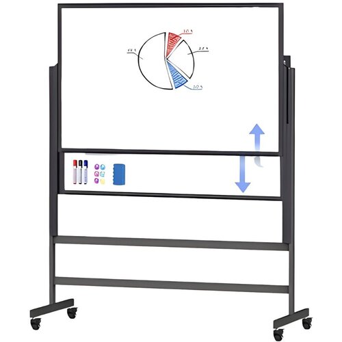  Samostojeća magnetska ploča Topboard 74&times;120 cm &ndash; Crna Sliding Cijene