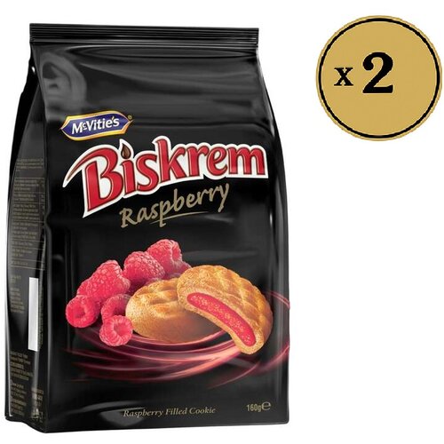 McVitie&amp;#039;s Biskrem biskvit sa filom od malina 160g Slike