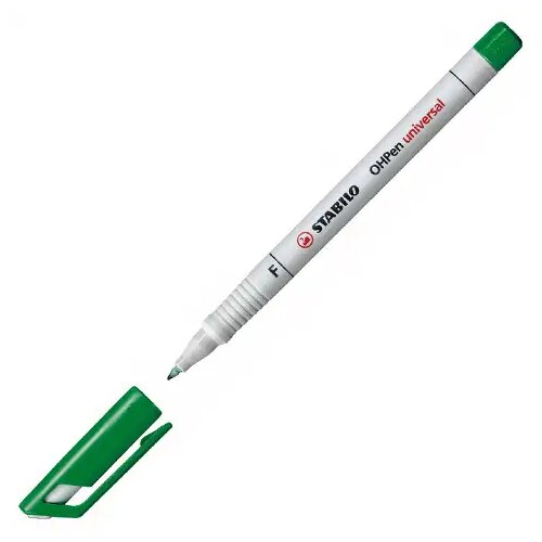 Stabilo OHPen &amp;amp;quot,F&amp;amp;quot, zeleni alkoholni flomaster 0,7mm Slike