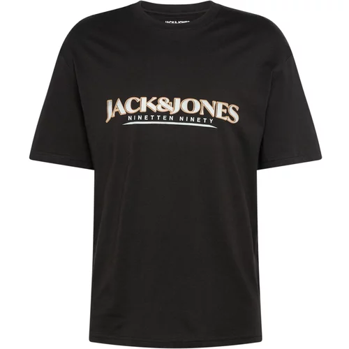 Jack & Jones Majica 'GRAND' črna / bela