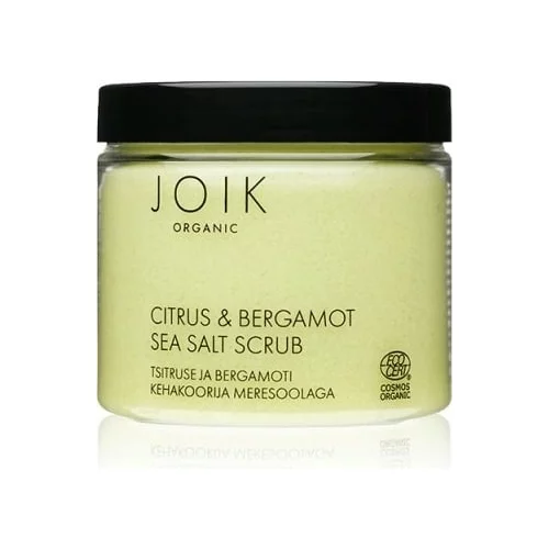 JOIK Organic citrus & bergamot sea salt scrub