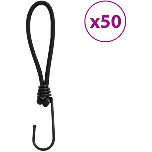 vidaXL Bungee elastična vrv s kavlji 50 kosov 17 cm Cene