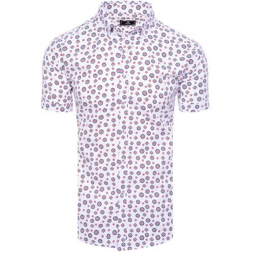 DStreet Men's White Short Sleeve Shirt Cene