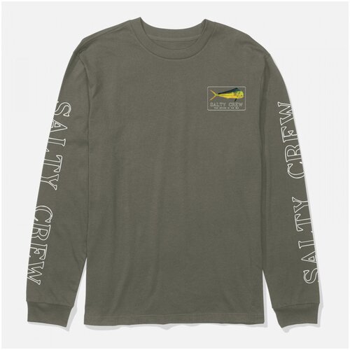 Salty Crew Majice z dolgimi rokavi Golden mahi premium l/s tee Zelena Slike