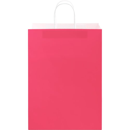  Papirnate vrećice 250 kom s ručkama ružičaste 32x17x44 cm Slike