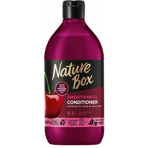 Nature Box Cherry regenerator za zaglađivanje za neposlušnu i anti-frizz kosu 385 ml