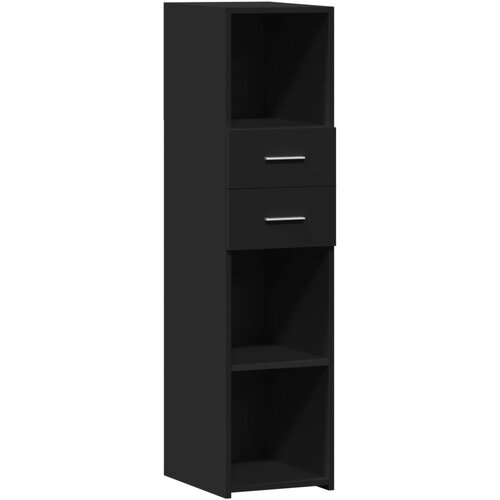 vidaXL Visoka omara črna 30x42,5x124 cm inženirski les, (21296081) Cene