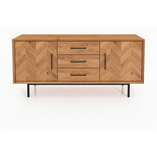 The Beds Niska komoda od hrastovine u prirodnoj boji 144x65 cm Abies - Slike