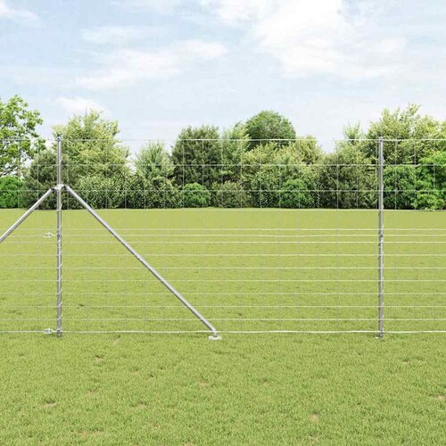 vidaXL ograja za polja 1.5x25 m pocinkano jeklo Cene