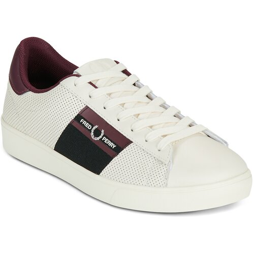 Fred Perry Spencer Perf Leather / Branded Tape Bijela Slike