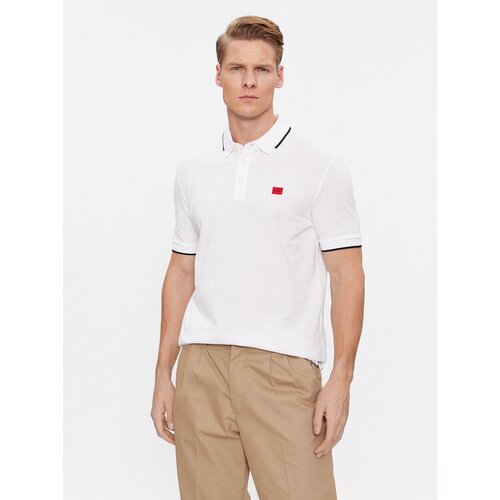 Hugo Polo majica Deresino232 50490775 Bela Slim Fit Slike