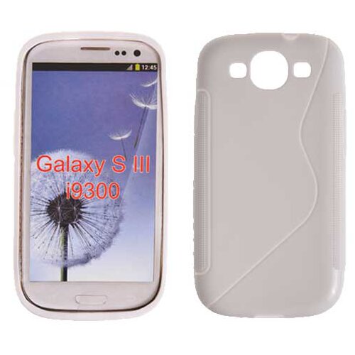  S silikonski ovitek Samsung Galaxy S3 i9300 bel Slike