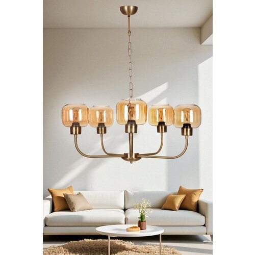 Opviq luster 2587501, Zlatne boje Slike