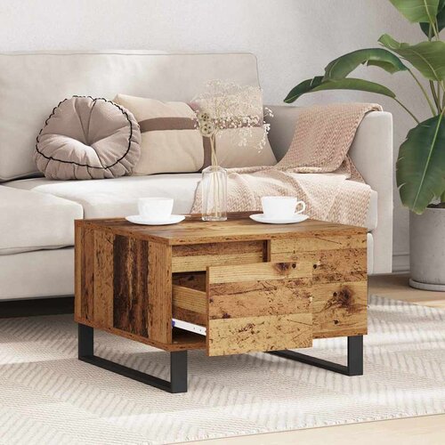  Kava Stol Staro drvo 55 x 55 x 36,5 cm Konstruirano drvo Slike