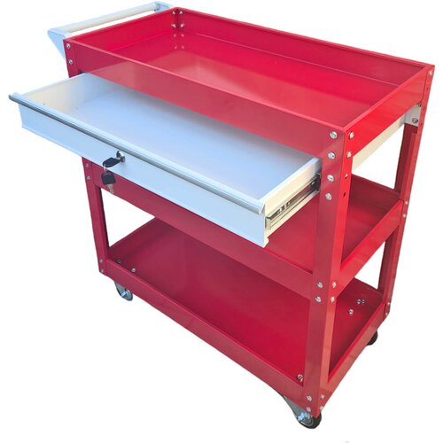 Prolinetech Kolica za Alat Tri Nivoa + Fioka PLTWS-031 Crvena - PLTWS-031 C Cene