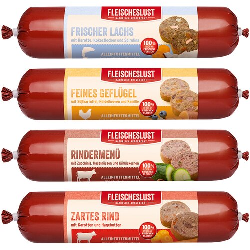 Fleischeslust me&amp;scaron;ano pakiranje 4 sorte 8 x 400 g - 4 sorte Slike