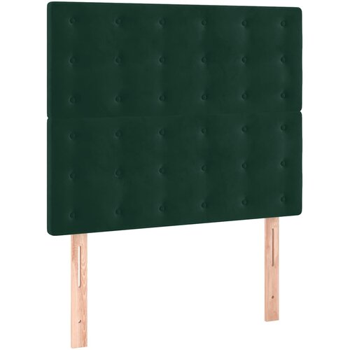 Box spring krevet s madracem tamnozeleni 80 x 200 cm bar&amp;scaron;unasti Slike