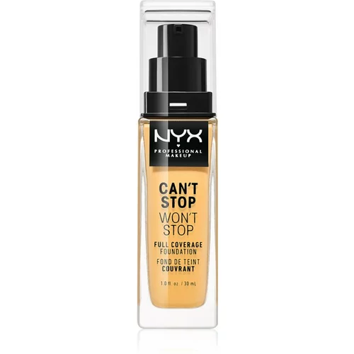 NYX Professional Makeup Can't Stop Won't Stop Full Coverage Foundation visoko prekrivni tekoči puder odtenek 11 Beige 30 ml