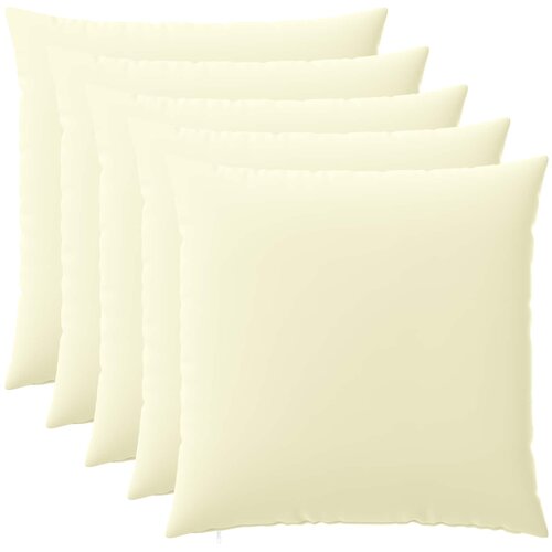  Presvlaka za jastuk 6 pcs HEERLEN Krem 80 x 80 cm Poliester Cijene
