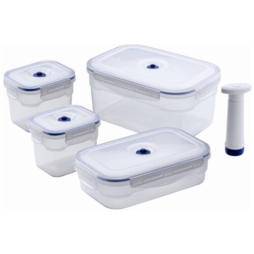 Compactor set s 4 kutije za hranu i vakuumska pumpica Food Saver Slike