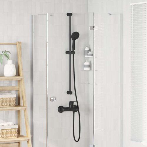 Set glave tuša Crna 150 cm Nehrđajući čelik - Crna Cene