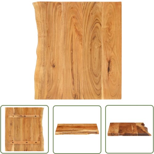 The Living Store Povr&amp;scaron;ina za kopalni&amp;scaron;ko toaletno mizo trdna akacija 80x52x3,8 cm - Povr&amp;scaron;ina Za Toaletno Mizo, (21745315) Slike
