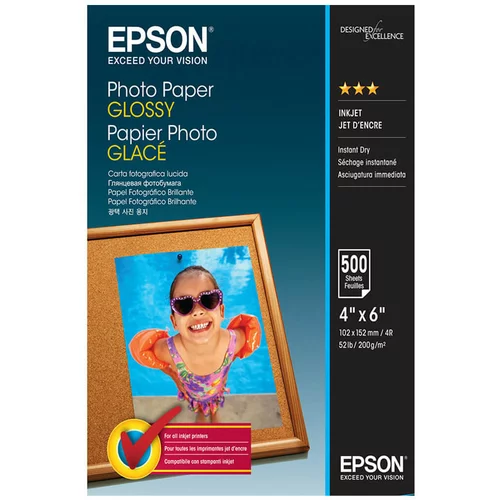 Epson Foto papir C13S042549, 10 x 15 cm, 500 listov, 200 gramov