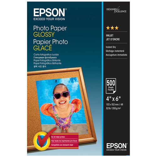 Epson Photo Paper Glossy 10x15cm 500 sh C13S042549 Slike
