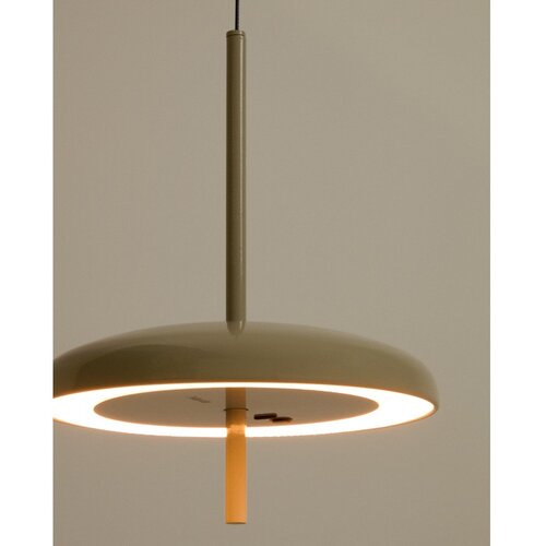 Kave Home Svijetlo siva LED stropna svjetiljka s mogućnosti zatamnjivanja s metalnim sjenilom &amp;oslash; 16 cm Porte &amp;ndash; Slike
