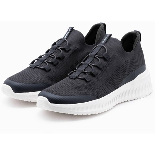 Ombre Men's sneaker slip-on shoes made of lightweight materials - graphite Cene