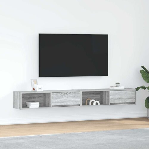 vidaXL TV omarica 2 kosa siva sonoma 100x31x25,5 cm inženirski les Cene