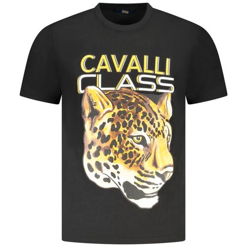Cavalli Class Mu&scaron;ka Crna Majica Kratkih Rukava Cijene