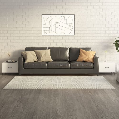  Stolić za kavu s metalnim nogama 2 kom sjajni bijeli 50x50x40cm Cene
