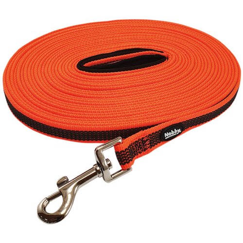 Nobby sledni povodec antislip, neon oranžna - 15 m Cene