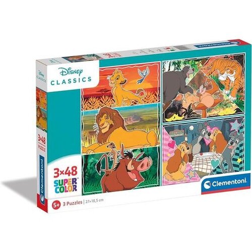 Clementoni Puzzle 3x48 Disney Classics (CLE25285), (21215599) Cene