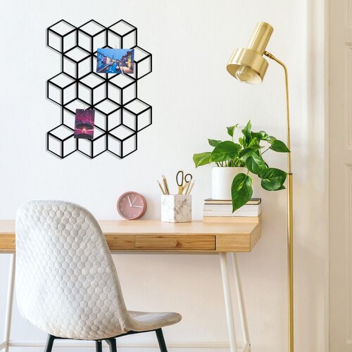 Wallity Zidna dekoracija Moodboard 1, 45x60 cm, 1.5 mm, Crna Slike