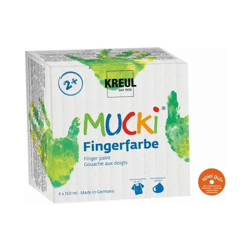Kreul Mucki komplet 4 prstnih barv
